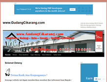 Tablet Screenshot of gudangcikarang.com